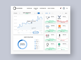 Investor Dashboard for Blackmoon Crypto Exchange