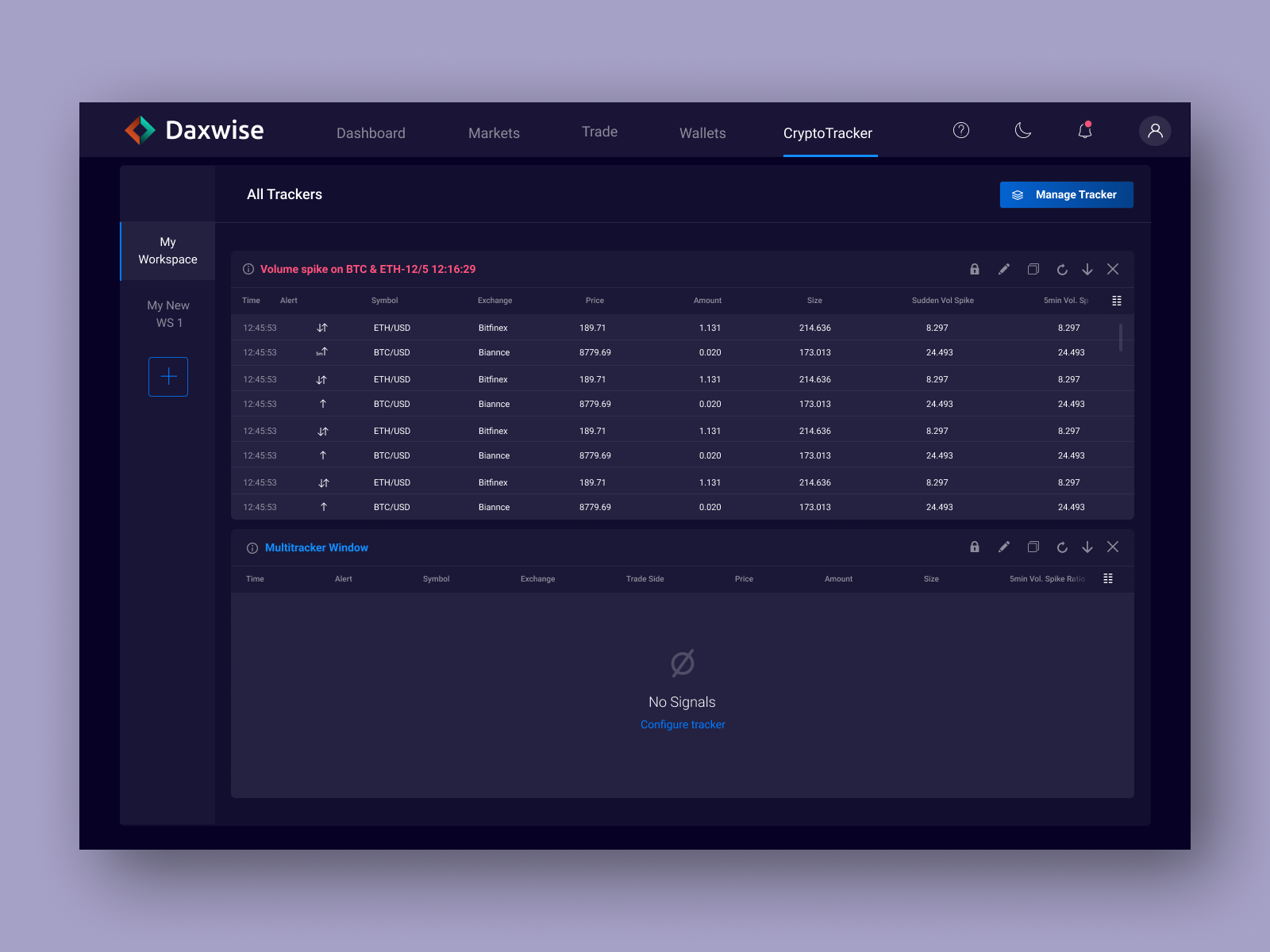 daxwise crypto tracker