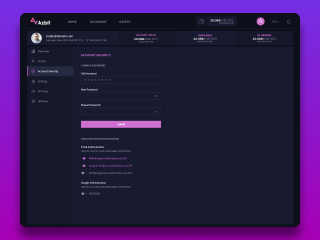 Account Security for AzBit Crypto Exchange